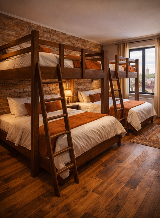 Accommodation for 4 per room